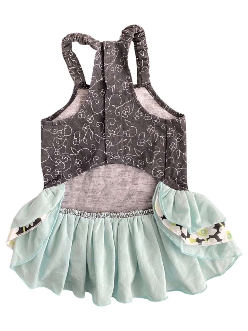 NWT Max & Maggie Black Floral Ruffle Dog Dress Size S